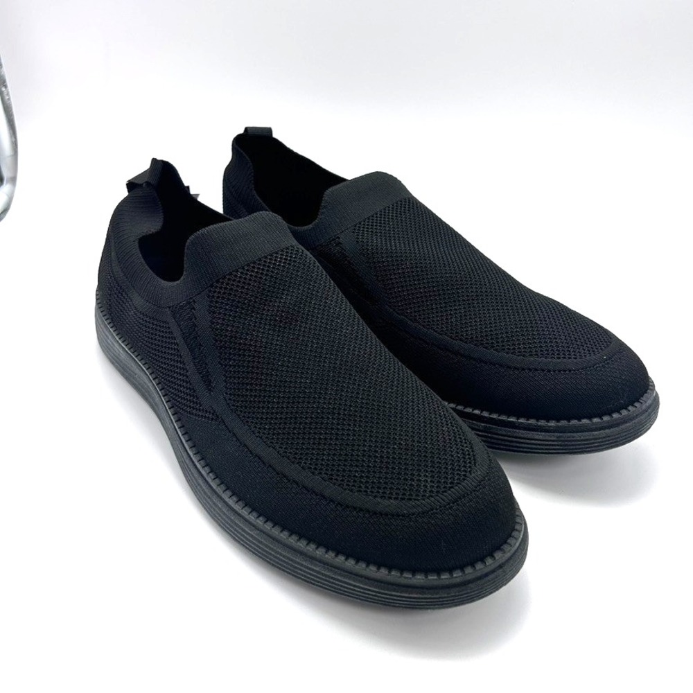 Akademiks Men's Olney Knit Slip-On Sneaker Black‎ US 12